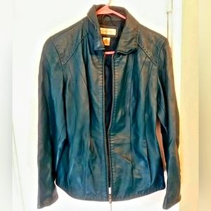 Preston & York Women's Small Forest Green Lambskin Leather Jacket